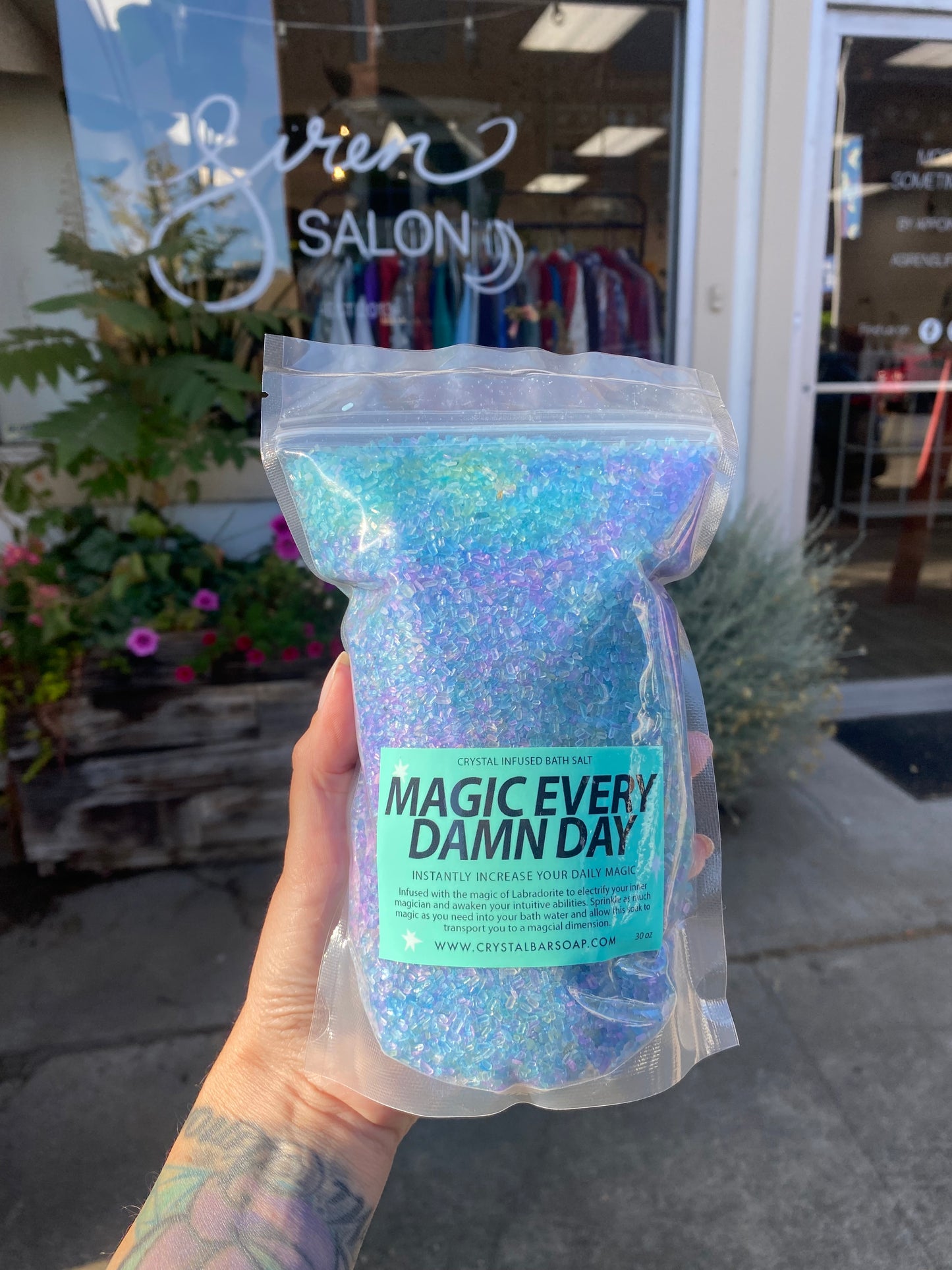 Bath Salt Soak - Labradorite Crystal Infused