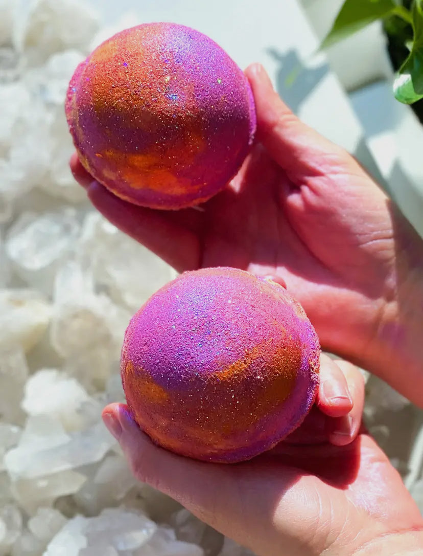 Bath Bomb - Rose Quartz Infused